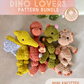 Mini Dino Lovers Pattern BUNDLE — 4 Patterns