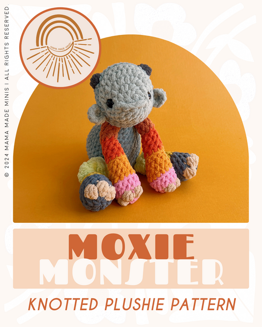 Moxie Monster Knotted Stuffed Plushie — PATTERN (No sew!)