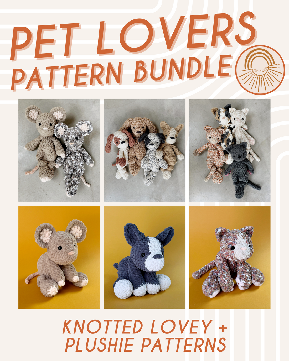 Pet Lovers Pattern BUNDLE — 6 Patterns – Mama Made Minis
