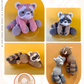 Rudy Raccoon 'Little' Knotted Stuffed Plushie — PATTERN (No sew!)