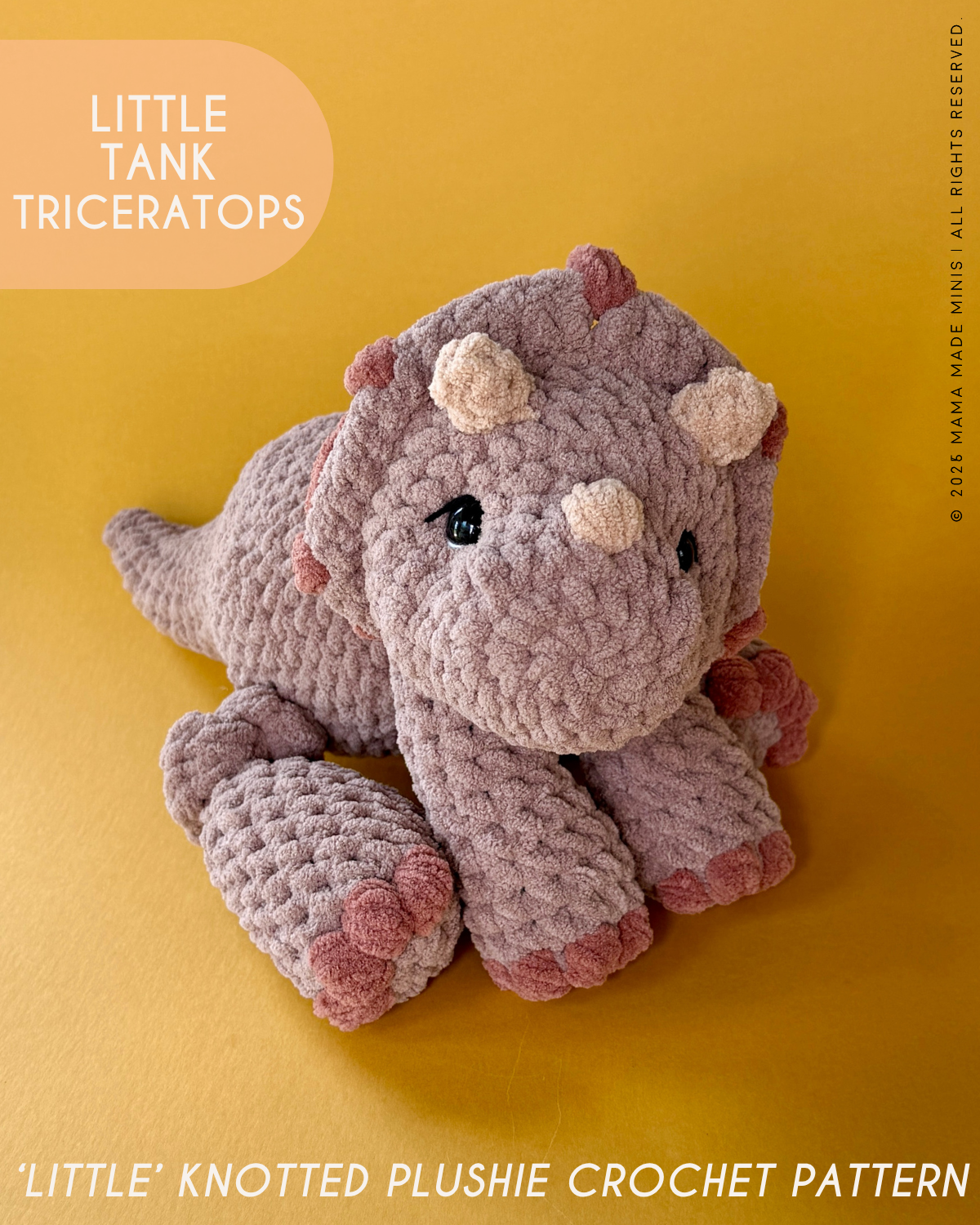 Triceratops Pattern BUNDLE — 4 Patterns