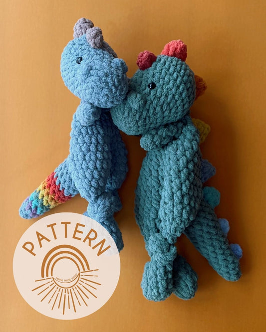 Tinysaurus Knotted Lovey — PATTERN