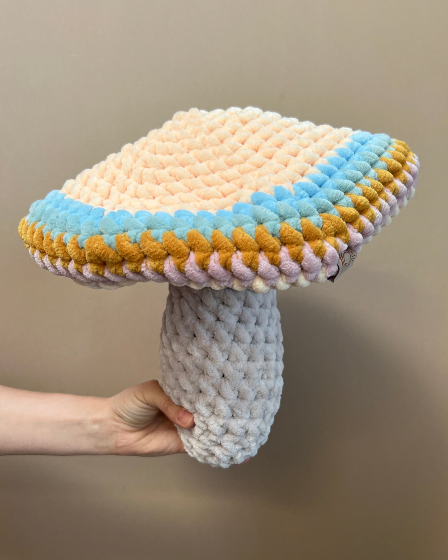 Wonderland Mushroom Pillow ⋒ Cool Stripe