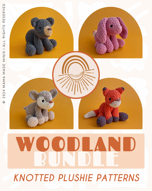 Woodland Plushies BUNDLE — 4 Patterns