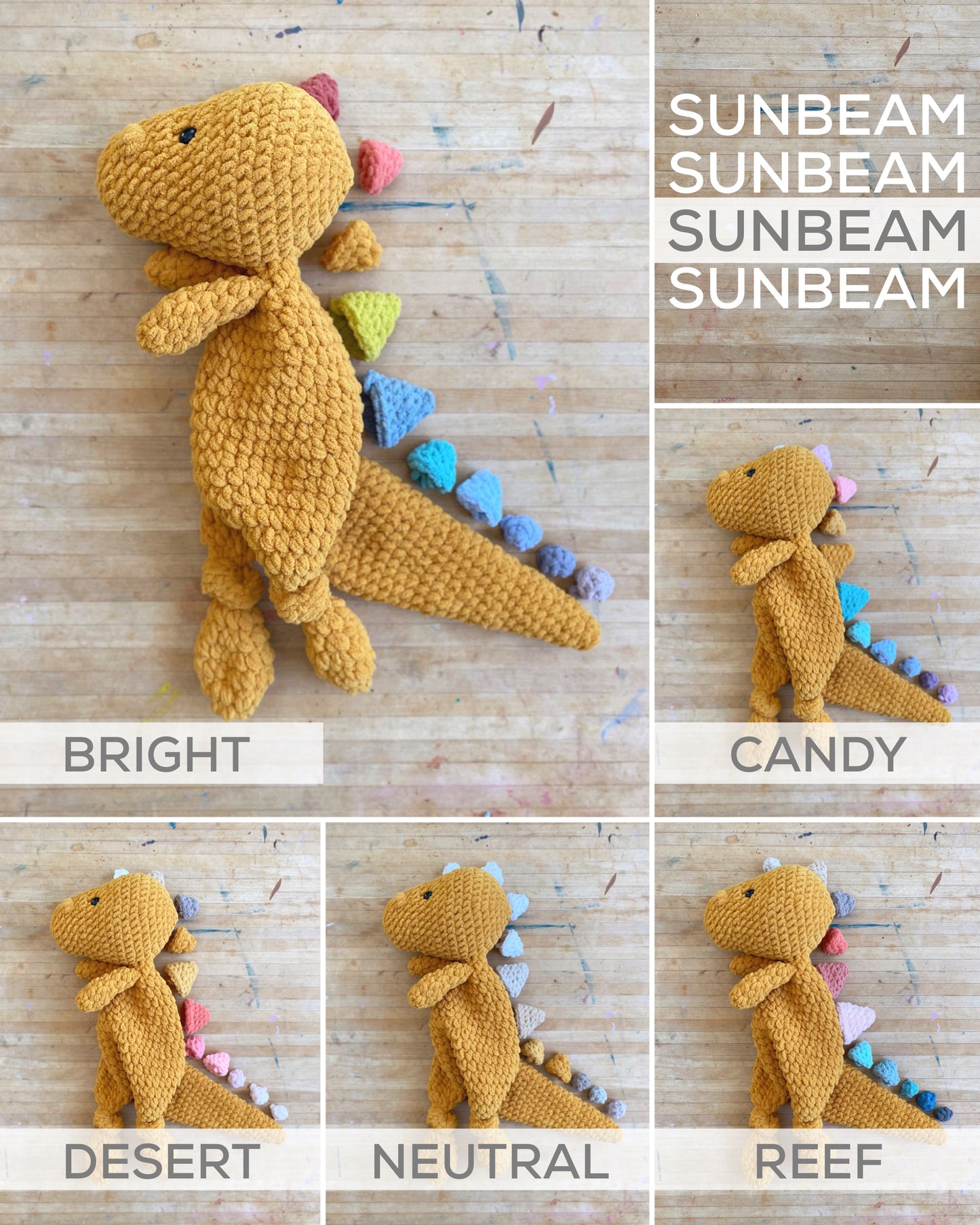 Triple Triceratops Knotted Lovey — PATTERN MODIFICATION (Please read l – Mama  Made Minis